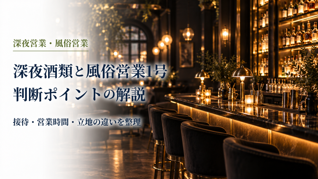 深夜酒類と風俗営業1号判断ポイントの解説 のアイキャッチ