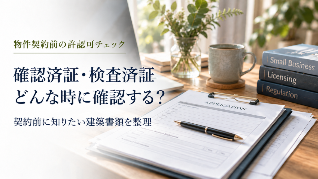 店舗物件の確認済証・検査済証 のアイキャッチ