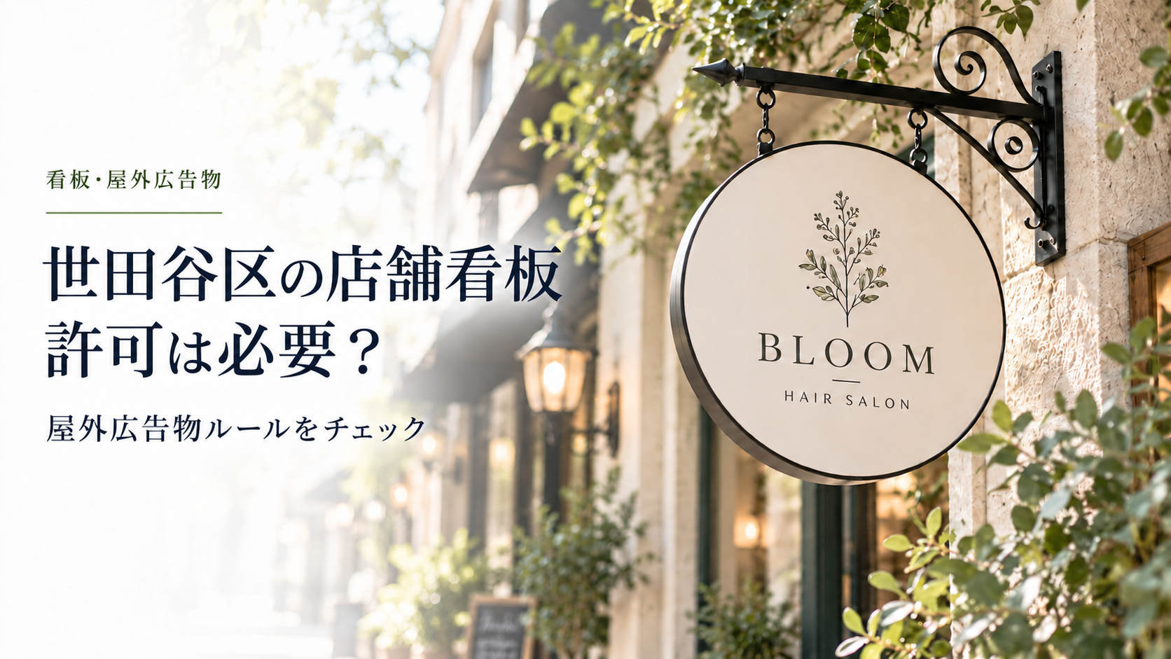 世田谷区の店舗看板・許可は必要？のアイキャッチ