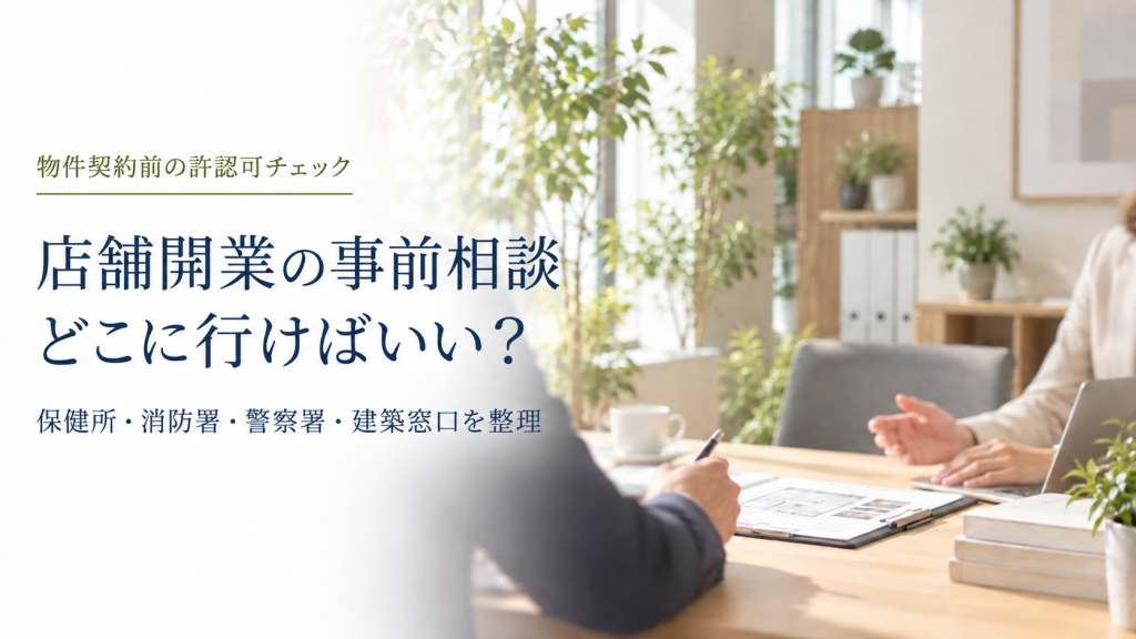 店舗開業の事前相談先 のアイキャッチ