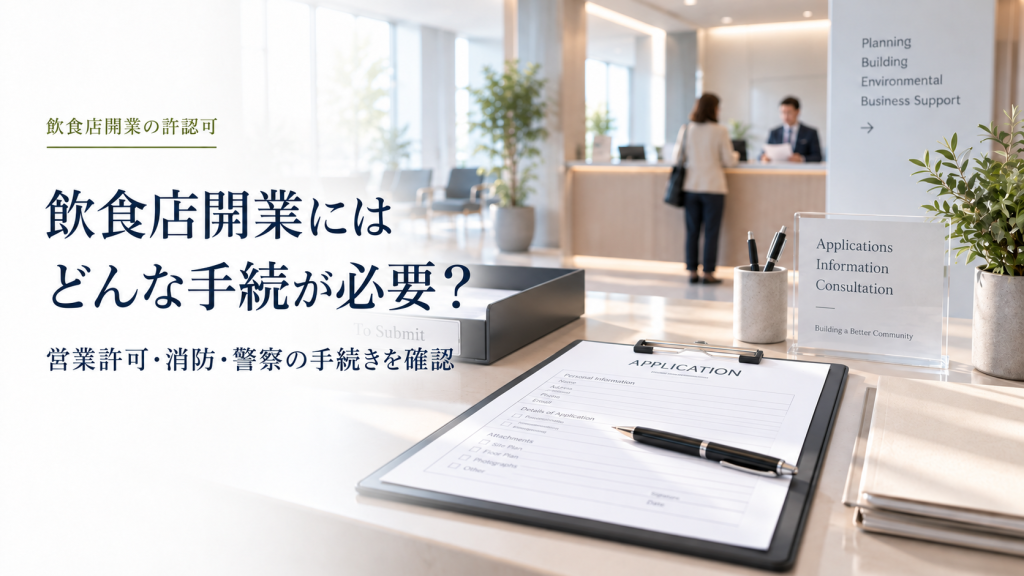 飲食店開業にはどんな手続が必要？ のアイキャッチ