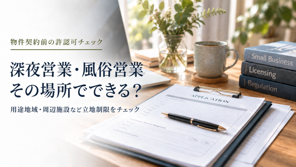 深夜営業・風俗営業の立地制限 のアイキャッチ