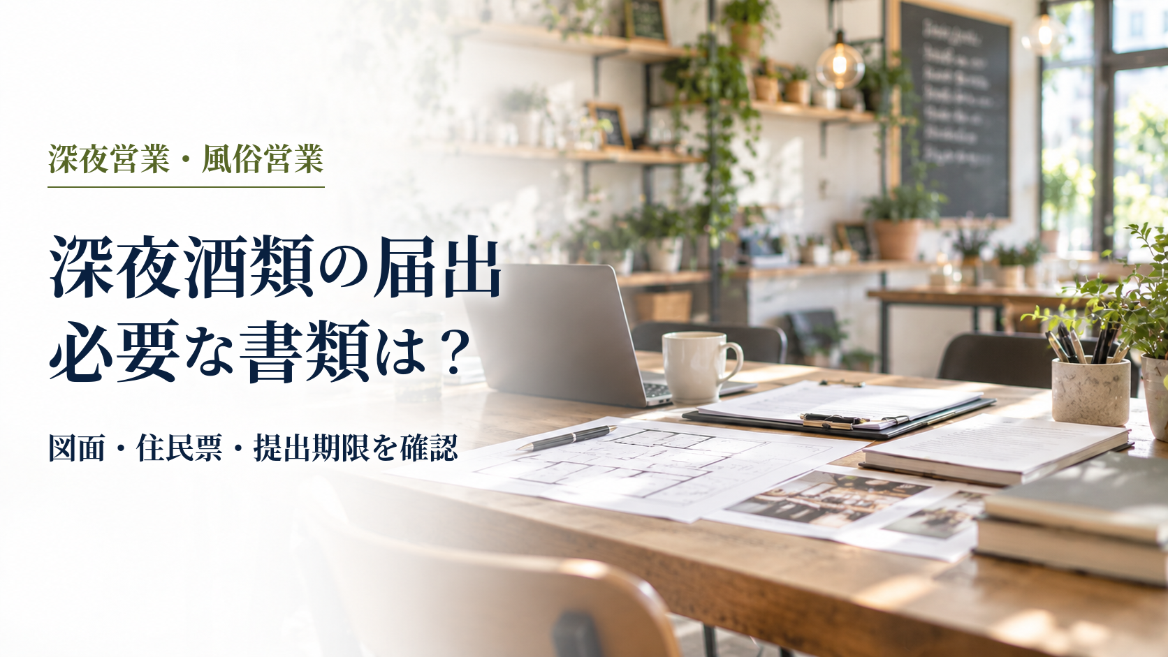 深夜酒類の届出必要な書類は？ のアイキャッチ